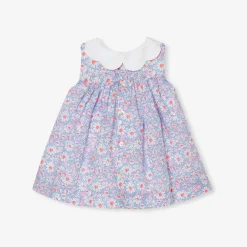 Robe bébé fille en tissu Liberty - multicolore