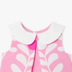 Robe bébé fille motif végétal - rose/multicolore