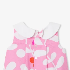 Robe bébé fille motif végétal - rose/multicolore