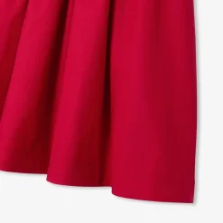 Robe bi-matière enfant fille - rouge jacadi