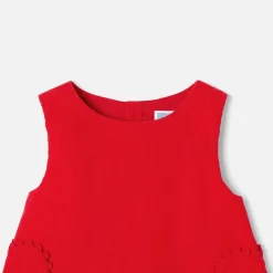 Robe chasuble bébé fille - rouge jacadi