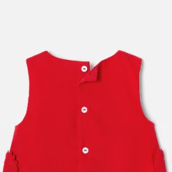 Robe chasuble bébé fille - rouge jacadi