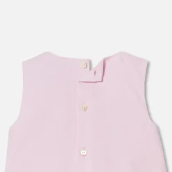 Robe chasuble bébé fille - rose poudre clair