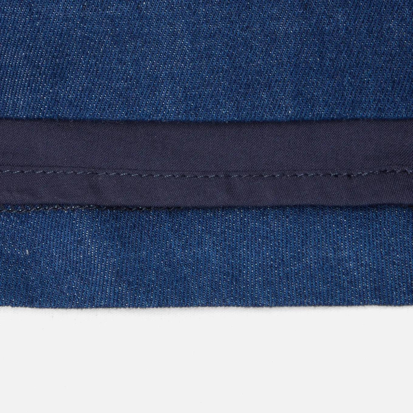 Robe chasuble bébé fille en jean - denim fonce