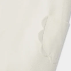 Robe chasuble bébé fille en velours - blanc doux jacadi