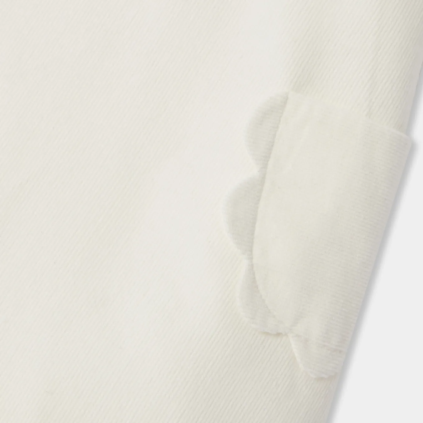 Robe chasuble bébé fille en velours - blanc doux jacadi