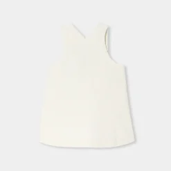 Robe chasuble bébé fille en velours - blanc doux jacadi