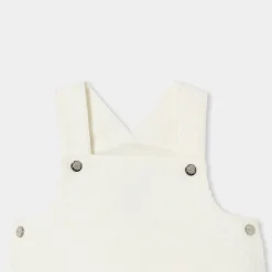 Robe chasuble bébé fille en velours - blanc doux jacadi