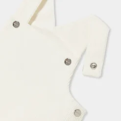 Robe chasuble bébé fille en velours - blanc doux jacadi