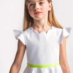 Robe de cérémonie enfant fille - blanc jacadi