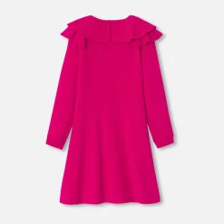 Robe en tricot enfant fille - rose grenadine