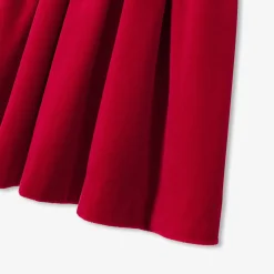 Robe en velours enfant fille - rouge jacadi