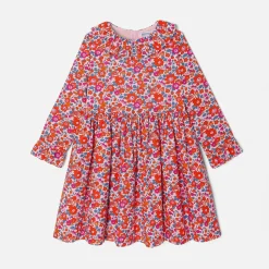 Robe enfant fille en tissu Liberty - rose/multicolore