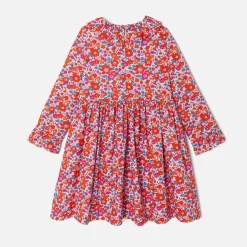 Robe enfant fille en tissu Liberty - rose/multicolore