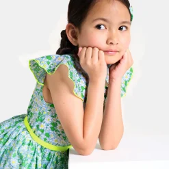Robe enfant fille en tissu Liberty
