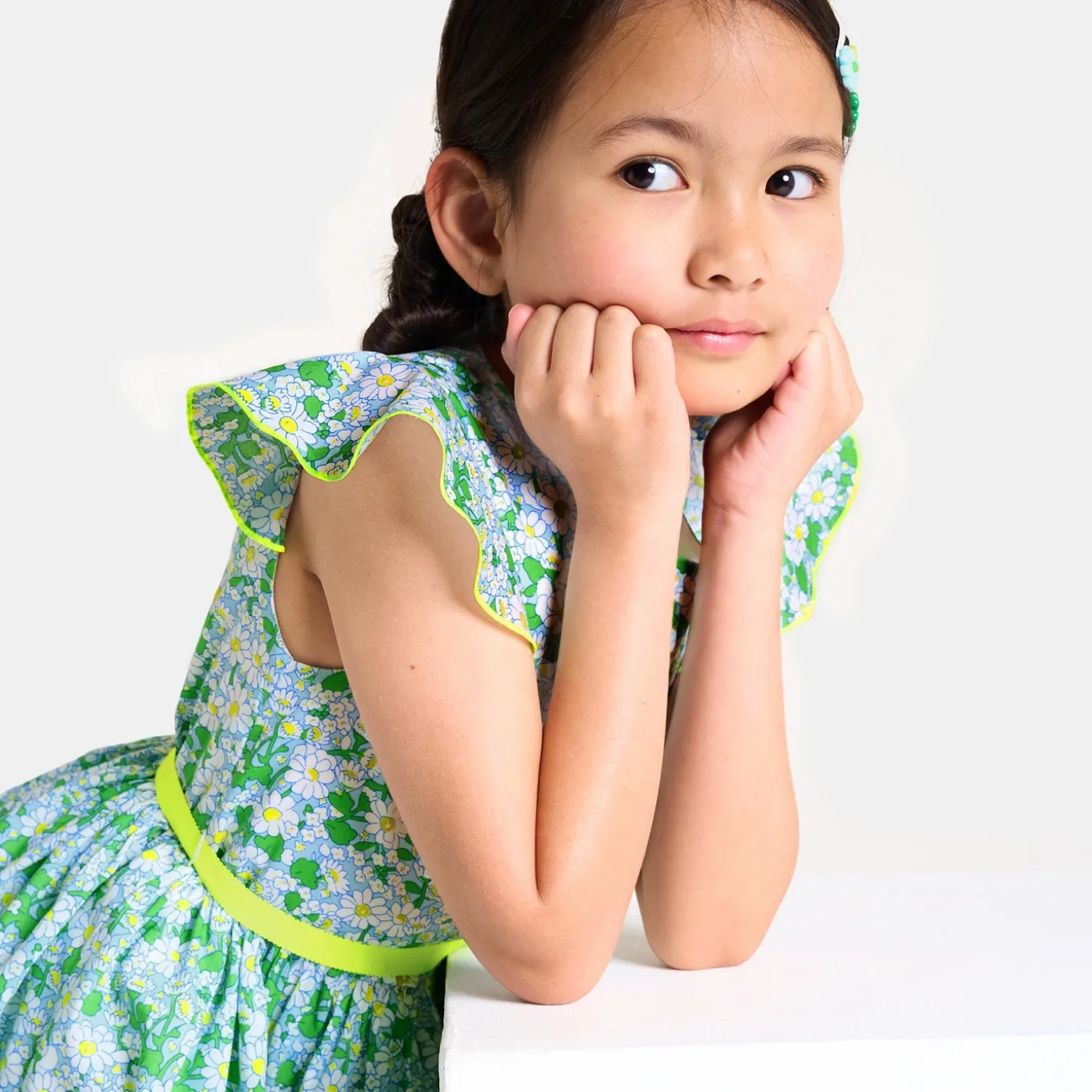 Robe enfant fille en tissu Liberty