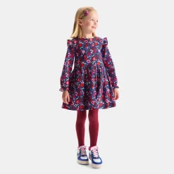 Robe enfant fille en tissu Liberty - marine/multicolore