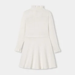 Robe enfant fille en tricot - blanc doux jacadi