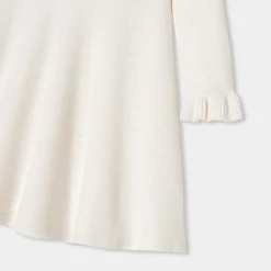 Robe enfant fille en tricot - blanc doux jacadi