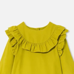 Robe enfant fille en velours milleraies