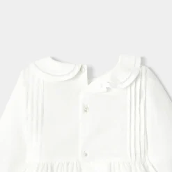 Robe longue de cérémonie bébé fille - blanc jacadi