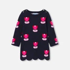 Robe manches longues bébé fille - marine jacadi