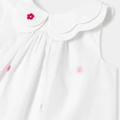 Robe sans manches bébé fille - blanc/multicolore