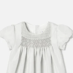 Robes bébé fille en taffetas - argent