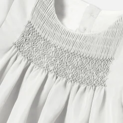 Robes bébé fille en taffetas - argent