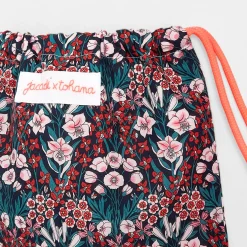 Sac à goûter en tissu Liberty - Jacadi x Tohana - marine/multicolore