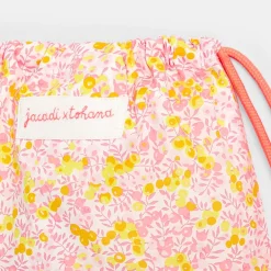 Sac à goûter en tissu Liberty - Jacadi x Tohana - jaune/multicolore