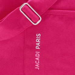 Sac à langer en coton canvas - rose fuschia