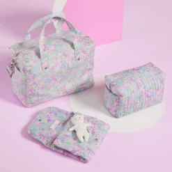 Sac à langer en tissu Liberty - blanc/multicolore