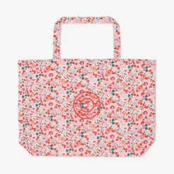 Sac cabas en tissu Liberty - rose/rouge