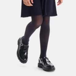 Salomés enfant fille en cuir verni - marine jacadi