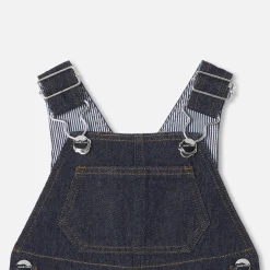 Salopette bébé en jean - denim fonce