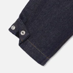 Salopette bébé en jean - denim fonce