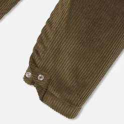 Salopette bébé garçon en velours côtelé - bronze