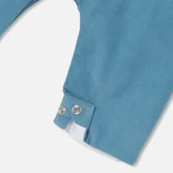 Salopette bébé garçon en velours - baltique