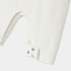 Salopette bébé garçon en velours - blanc doux jacadi