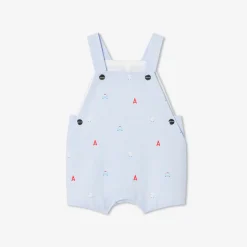 Salopette courte bébé garçon - bleu/multicolore