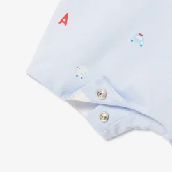 Salopette courte bébé garçon - bleu/multicolore