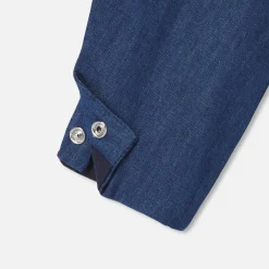 Salopette en jean bébé garçon - denim fonce