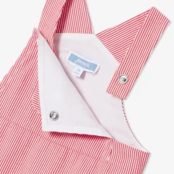 Salopette longue bébé - blanc/rouge