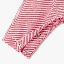 Salopette longue bébé - blanc/rouge