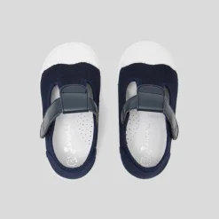Sandales bébé en toile - marine jacadi