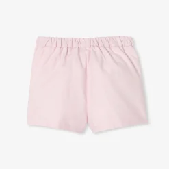 Short bébé fille en piqué alvéolé - rose poudre jacadi