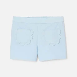 Short bébé fille en velours - nuage