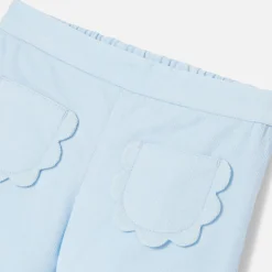 Short bébé fille en velours - nuage