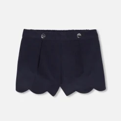 Short bébé fille en velours - marine jacadi